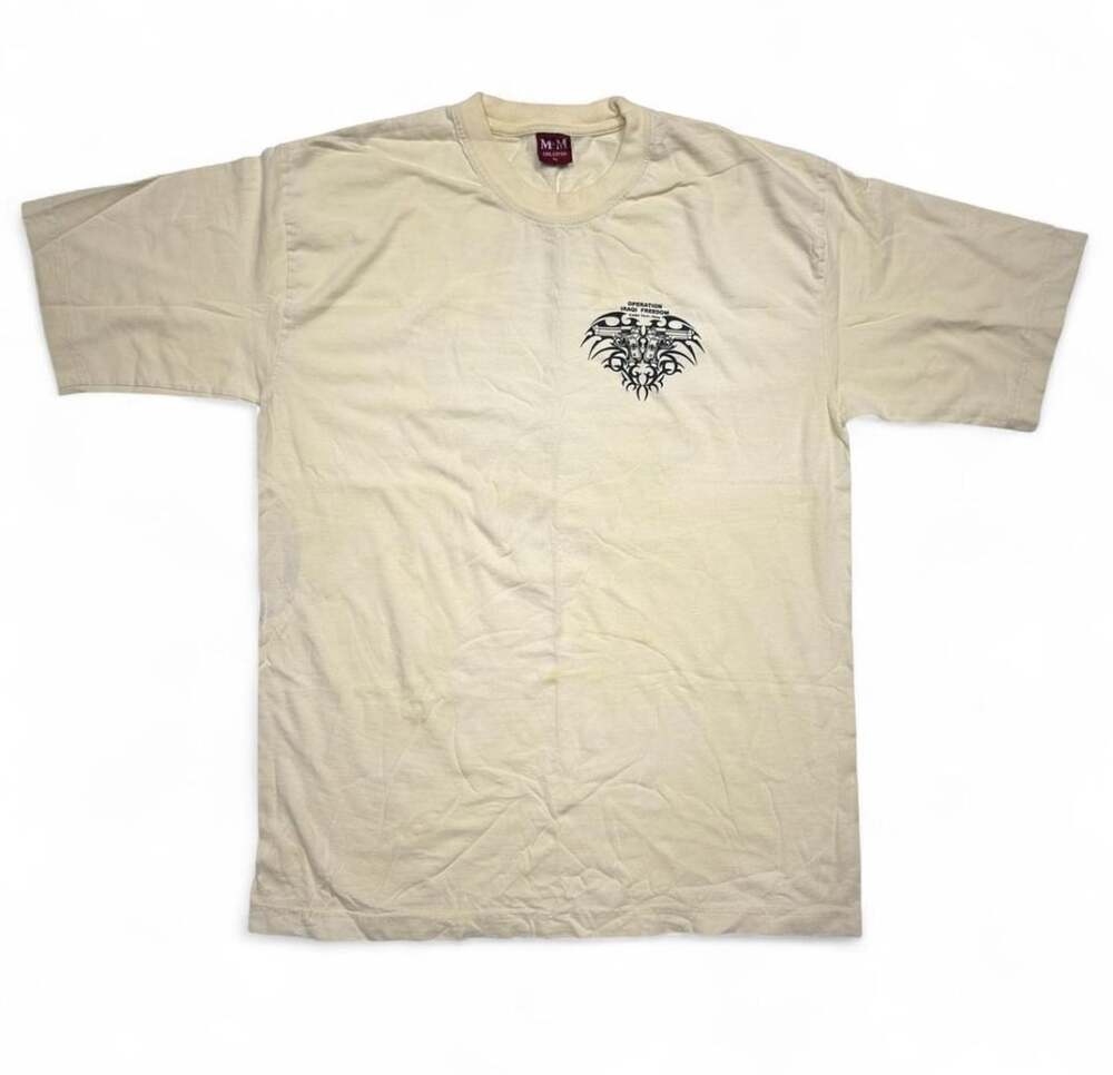 M&M Cool Cotton Operation Iraqi Freedom T-Shirt XL Yellow